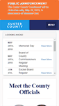 Mobile Screenshot of custer.okcounties.org